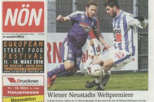 Frontpage Wr. Neustädter NÖN - 8.3.2016